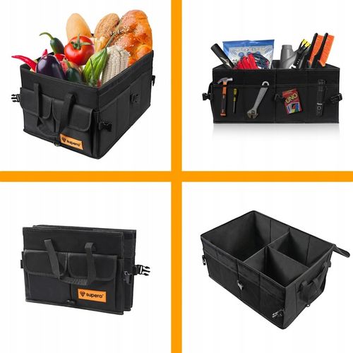 Organizer torba do bagażnika samochodu auta kufer, duży, samochodowy, mocny na Arena.pl