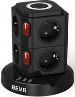 LISTWA ZASILAJĄCA PRZEPIĘCIOWA OCHRONNA 11w1 8 GNIAZDEK + 3 USB LAMPKA LED