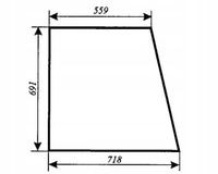 szyba boczna - bok lewa / prawa ciągnika URSUS 3514, 4512 Koja Smolniki