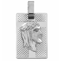 SREBRNY NIEŚMIERTELNIK MEDALIK Z GŁOWĄ JEZUSA SREBRO PRÓBY 925 GRAWER GRATIS!