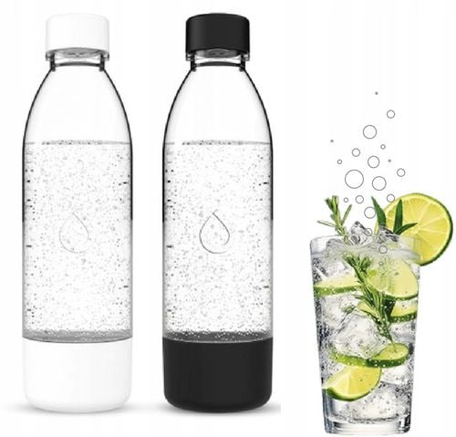 PushAir 2 Butelki do saturatora Dafi 0,7 l czarna i biała na Arena.pl