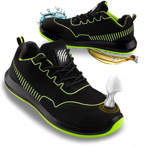 BUTY ROBOCZE MĘSKIE PÓŁBUTY SPORTOWE ODDYCHAJĄCE Z NOSKIEM S1 BHP LEKKIE na Arena.pl