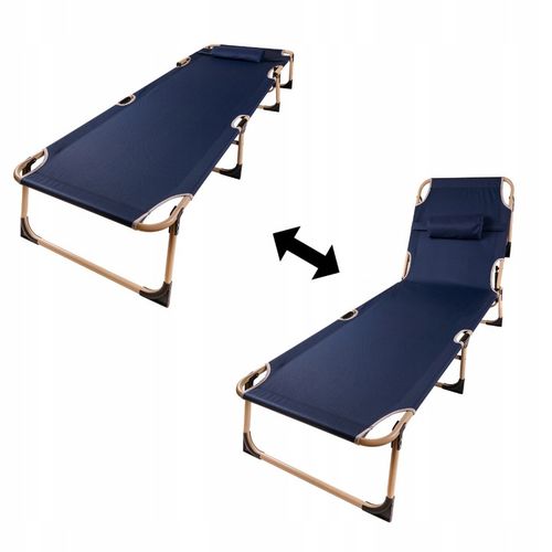 ŁÓŻKO POLOWE SKŁADANE TURYSTYCZNE KANADYJKA LEŻANKA Z REGULACJĄ GRANAT na Arena.pl