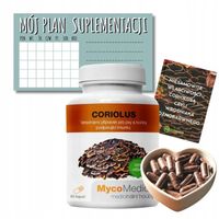 MycoMedica Wrośniak Różnobarwny 90 kaps. | CORIOLUS 40% POLISACHARYDÓW