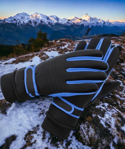 Rękawiczki Do Ekranów Dotykowych Narciarskie Na Zimę M Niebieskie na Arena.pl