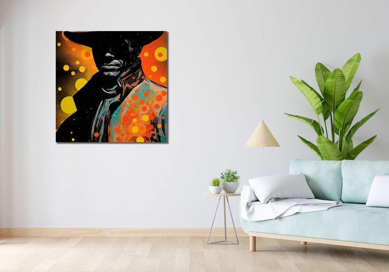 Obraz 90x90cm Kowboj Kosmosu zdjęcie 2