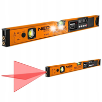 NEO POZIOMNICA ELEKTRONICZNA LCD LASEROWA ALUMINIUM POZIOMICA 60cm 71-200
