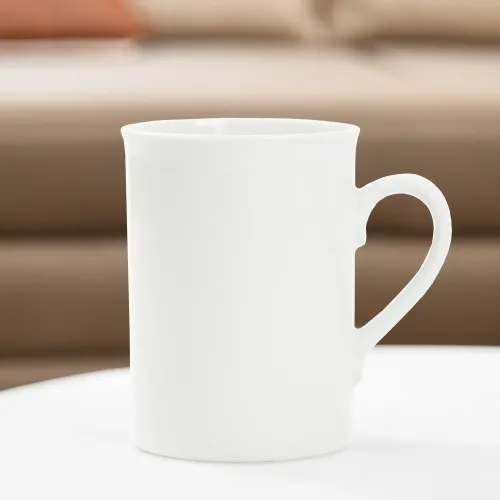 KUBEK PORCELANOWY GŁADKI BIAŁY 290ML UNIWERSALNY Z UCHEM NA KAWE HERBATE na Arena.pl