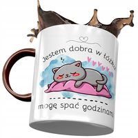 Kubek Bordowy Śmieszny Jestem Dobra W Łóżku Z Nadrukiem Ze Zdjęciem