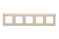 Simon54 Ramka 5-krotna DR5/41 beżowy