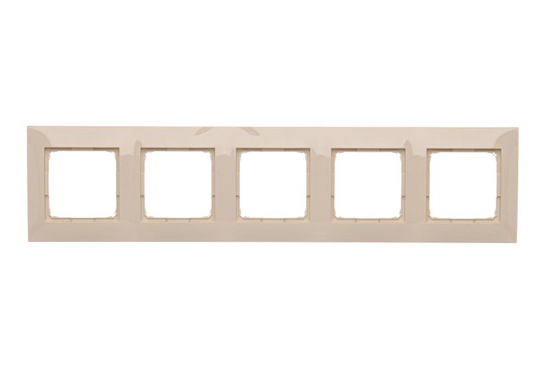 Simon54 Ramka 5-krotna DR5/41 beżowy zdjęcie 1