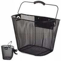 DUŻY KOSZ NA ROWER METALOWY KOSZYK ROWEROWY CLICK NA KIEROWNICĘ