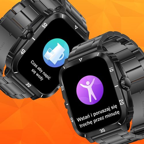 Smartwatch Zegarek Męski Wodooporny PL Menu Rozmowy Smart Watch 3 Paski na Arena.pl