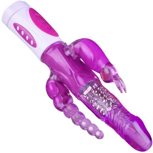 WIBRATOR ROTACYJNY Zadowoli Cipkę Pupe Łechtaczkę FIOLETOWY na Arena.pl