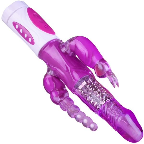 WIBRATOR ROTACYJNY Zadowoli Cipkę Pupe Łechtaczkę FIOLETOWY zdjęcie 6