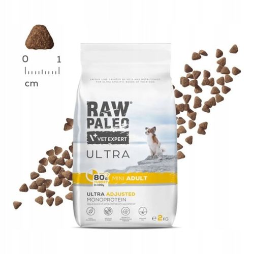 Raw Paleo Ultra Mini Adult 2kg Sucha Karma Z Indykiem Dla Psów Małych Ras na Arena.pl