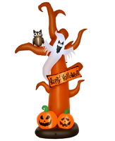 Nadmuchiwana dekoracja na Halloween straszne drzewo duch sowa dynie