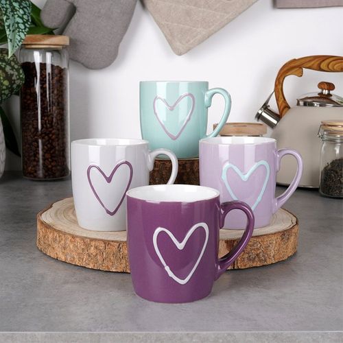 Kubki ceramiczne 350 ml 4 szt. na Arena.pl