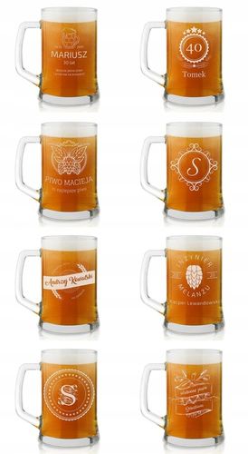 Kufel do Piwa z Grawerem Prezent na Urodziny dla Faceta Taty Dziadka 500 ml na Arena.pl