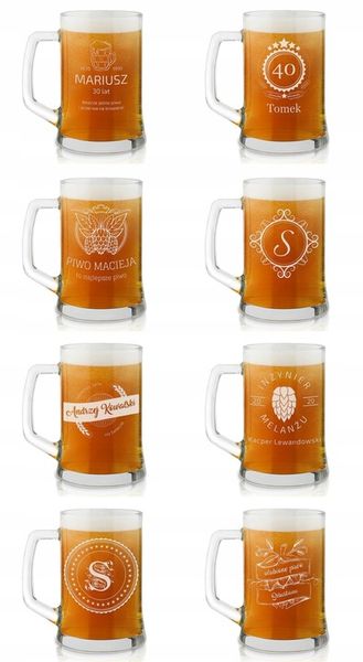 Kufel do Piwa z Grawerem Prezent na Urodziny dla Faceta Taty Dziadka 500 ml zdjęcie 11