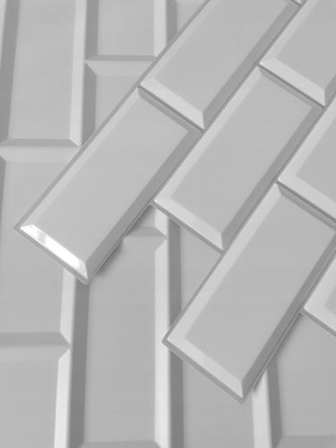Ścienne Panele KAFELKI Białe 3D płytki ścienne panel kafelki PCV GREY SEAM na Arena.pl