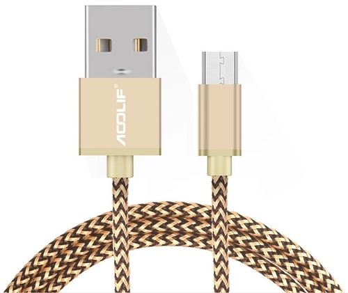 KX6293 Ładowarka kabel micro USB złota na Arena.pl