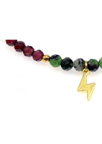 Bransoletka na sznurku GRANAT 925 na Arena.pl