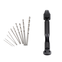 RĘCZNA MINI WIERTARKA DOCISKOWA 10 WIERTŁ STAL 0,8-3MM DREWNO PLASTIK DIY