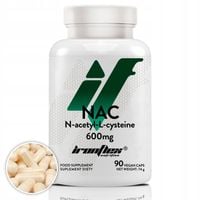 IRONFLEX NAC 600 mg N-ACETYL L-CYSTEINA 90 kapsułek DETOKS OCHRONA WĄTROBY