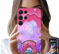 ETUI DO SAMSUNG GALAXY S24 ULTRA - SŁODKIE DONUTY Z LUKREM W TLE + SZKŁO