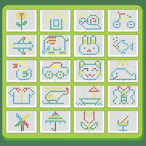 Tablica magnetyczna Dino Board Mozaika Montessori układanka krążki MagPad na Arena.pl