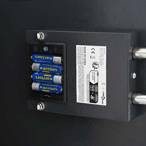 Sejf cyfrowy Z blokadą Szary 30 x 10 x 36.5 cm Stal na Arena.pl