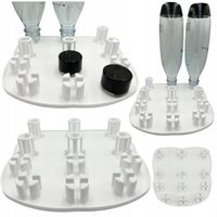 Ociekacz Na 6 Sześć Butelki Do Saturatora SODASTREAM Stojak Uchwyt Biały