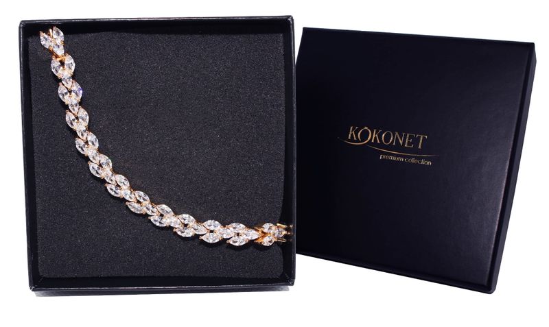 Bransoletka ślubna AFILADA gold zdjęcie 1