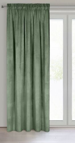 Zasłona zaciemniająca welwetowa na taśmie MELANIE 140X270 c. miętowa na Arena.pl