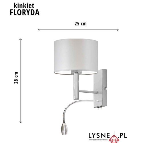 Kinkiet ścienny z panelem LED FLORYDA na Arena.pl
