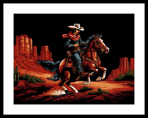Plakat 40x30cm Galop przez Prerię na Arena.pl