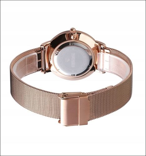 Zegarek damski SKMEI bransoleta mesh datownik czytelna tarcza na Arena.pl