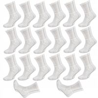 20 x Skarpety FROTTE białe MĘSKIE zimowe CIEPŁE bawełniane POLSKIE 43-46