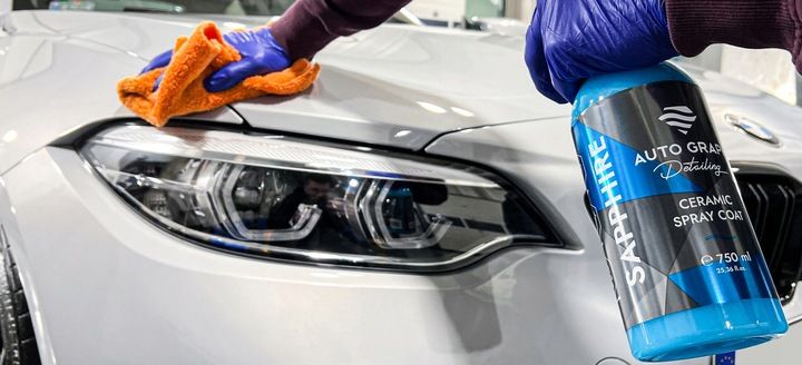 Powłoka SiO2 Wet Look Quick Auto Graph SAPPHIRE Ceramic Spray Coat zdjęcie 4