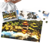 PUZZLE - PIĘKNE WIDOKI JAPONIA WIELE WZORÓW 70el + WORECZEK