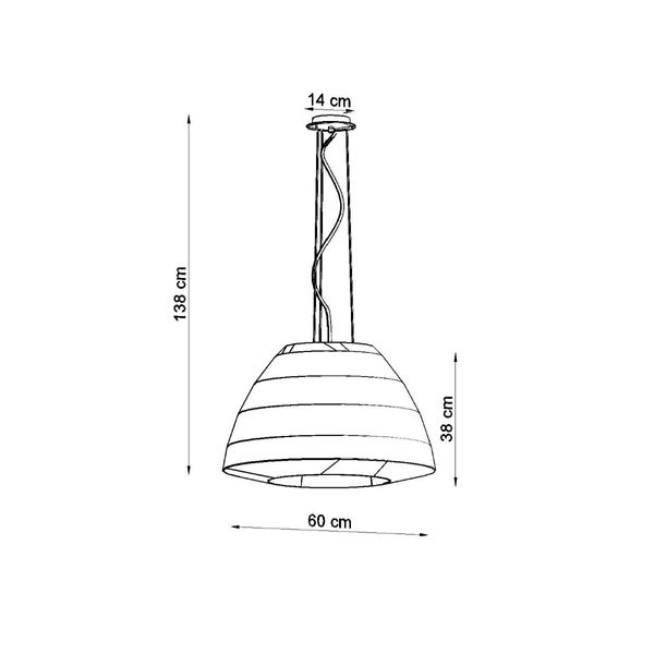 Żyrandol BELLA 60 biały zdjęcie 4