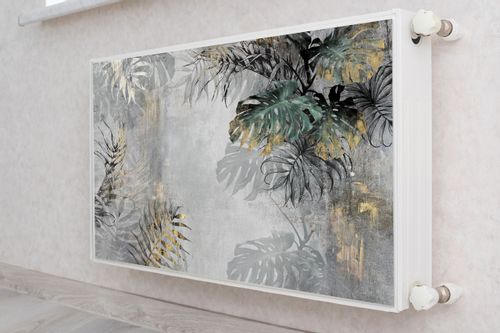 Mata MAGNETYCZNA Grzejnika Tropikalne Liście Rośliny 80cm x 60cm na Arena.pl