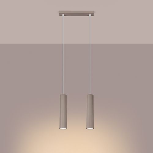 Lampa wisząca KARBON 2 taupe na Arena.pl