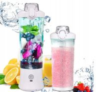 BLENDER SHAKER TURYSTYCZNY DIODY LED USB-C AKUMULATOR 600ML BEZPRZEWODOWY