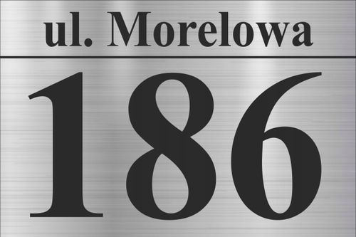 TABLICA Z NUMEREM DOMU TABLICZKA adresowa 30x20 na Arena.pl