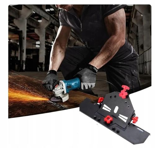 PRZYSTAWKA SZLIFIERKI KĄTOWEJ DO CIĘCIA PŁYTEK GRESU POD KĄTEM 45° SLIDER na Arena.pl