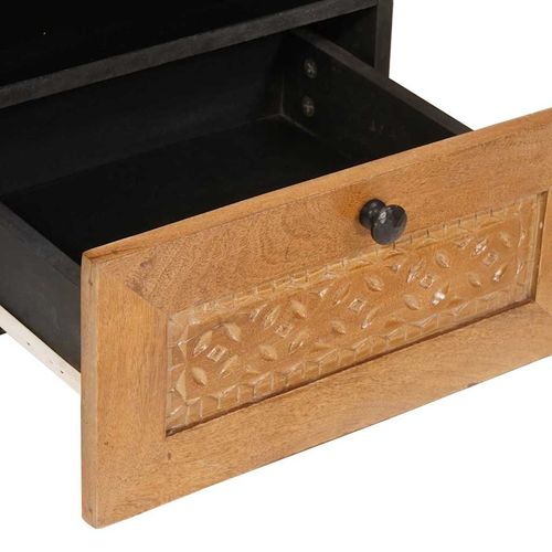 Stolik nocny z szufladą 2 pcs Jasnobrązowy 40 x 33 x 46 cm na Arena.pl