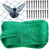 SIATKA NA PTAKI Siatka Ochronna Przeciw Ptakom 10x20m Duża Mocna