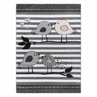 RUG/LU/TINIES/BIRDS/GREY/140x190